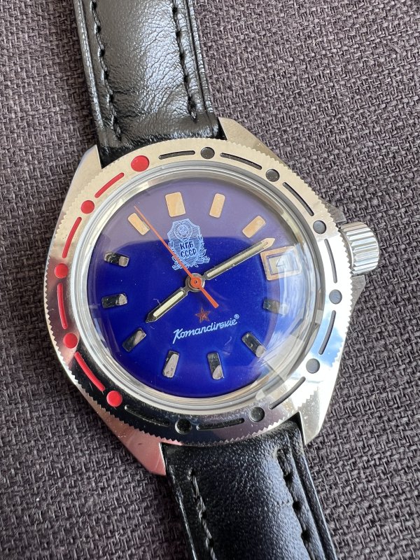 Vostok Komandirskie KGB - 2416B - Bleue - NOS - Automatique – Image 2