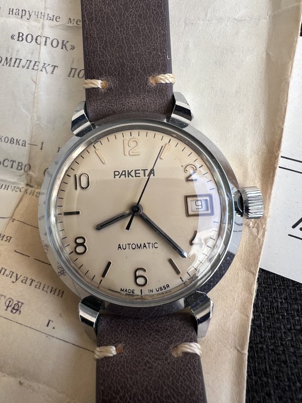 Rare Raketa Vostok - Automatique - Boite Document – Image 3