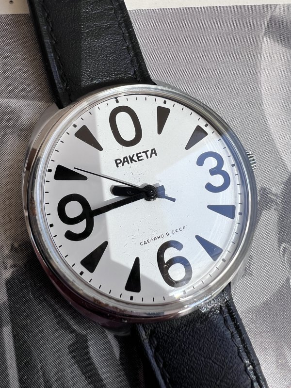 Montre Raketa Big Zero – Blanche – 569 – Image 2