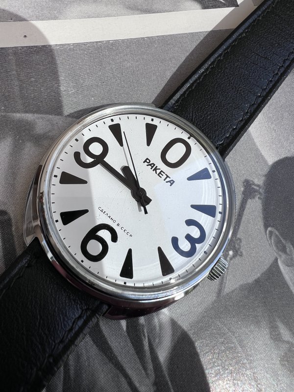 Montre Raketa Big Zero – Blanche – 569 – Image 3