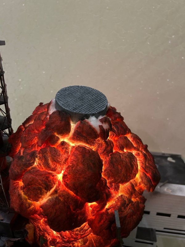 Maquette Diorama - Explosion Réacteur Tchernobyl - Veilleuse – Image 8