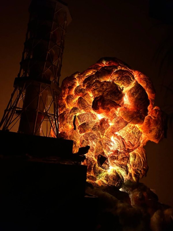 Maquette Diorama - Explosion Réacteur Tchernobyl - Veilleuse – Image 6