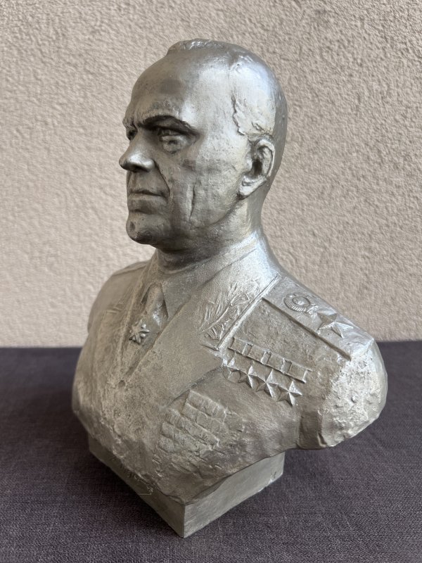 Buste – G. K. Joukov – Baganov – Étiquette – Image 3