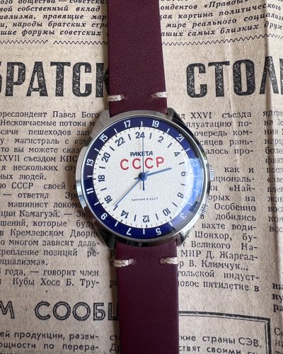 Montre Raketa – Mouvement 24 Heures – Cercle Arctique – CCCP