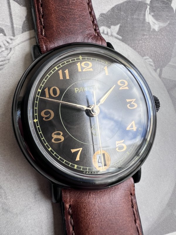 Montre Raketa Vintage – Noire – 2614N – Image 2