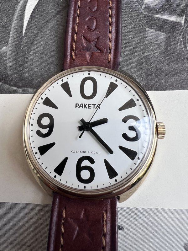 Montre Raketa Big Zero – Blanche – 133368 – Image 3