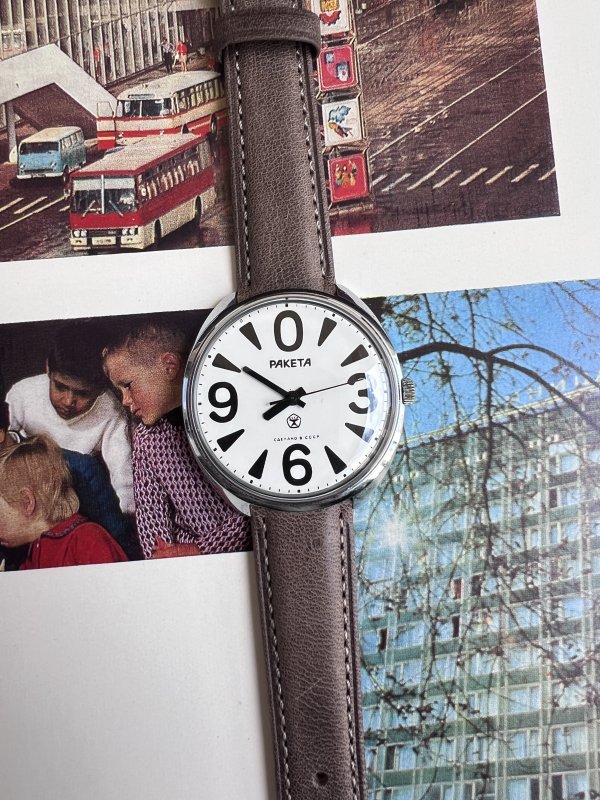 Montre Raketa Big Zero – Blanche – 162029
