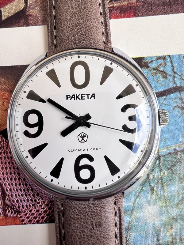 Montre Raketa Big Zero – Blanche – 162029 – Image 2