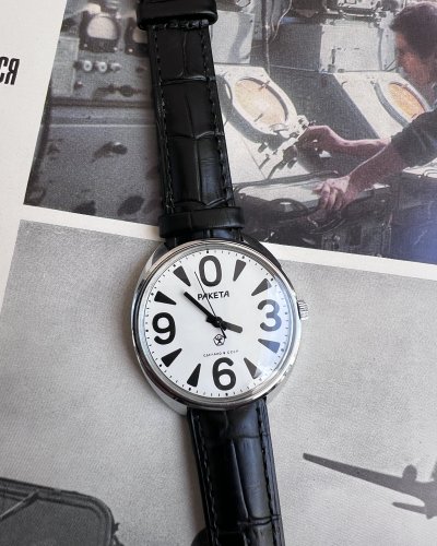 Montre Raketa Big Zero – Blanche – 138100