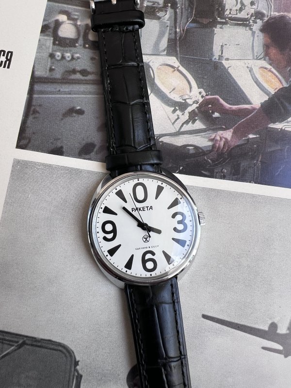Montre Raketa Big Zero – Blanche – 138100