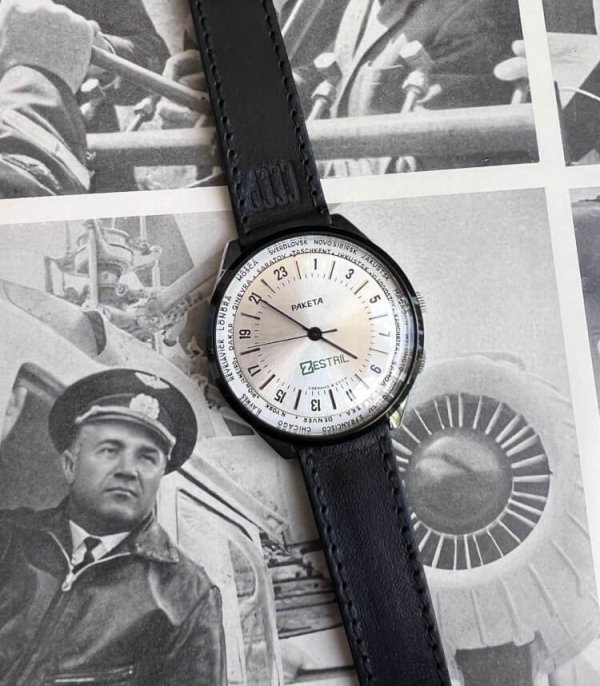 Montre Raketa – Mouvement 24 Heures – Zestril – Neuve