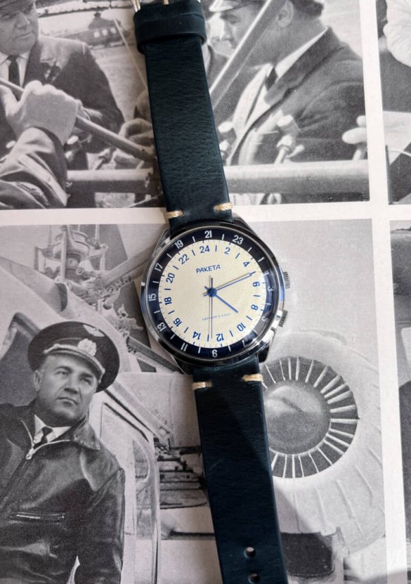 Montre Raketa – Mouvement 24 Heures – Cercle Arctique – Neuve