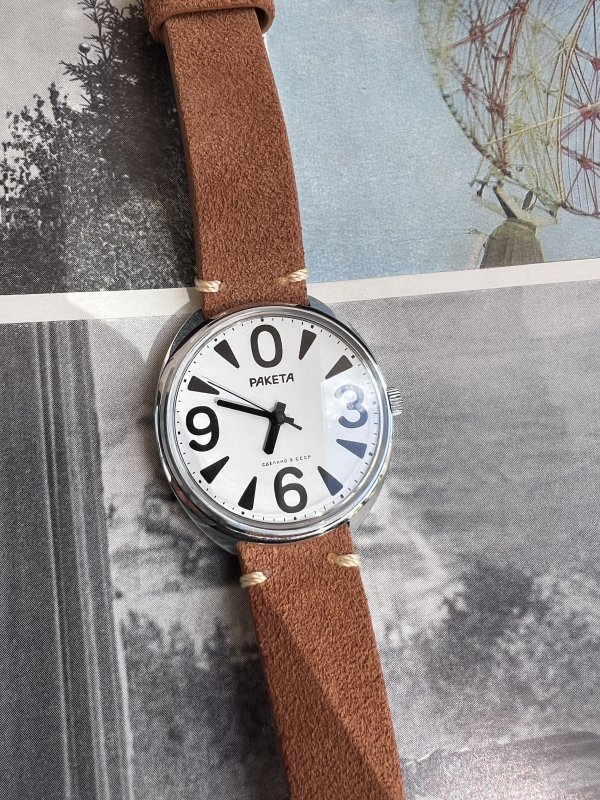 Montre Raketa Big Zero – Blanche – 240