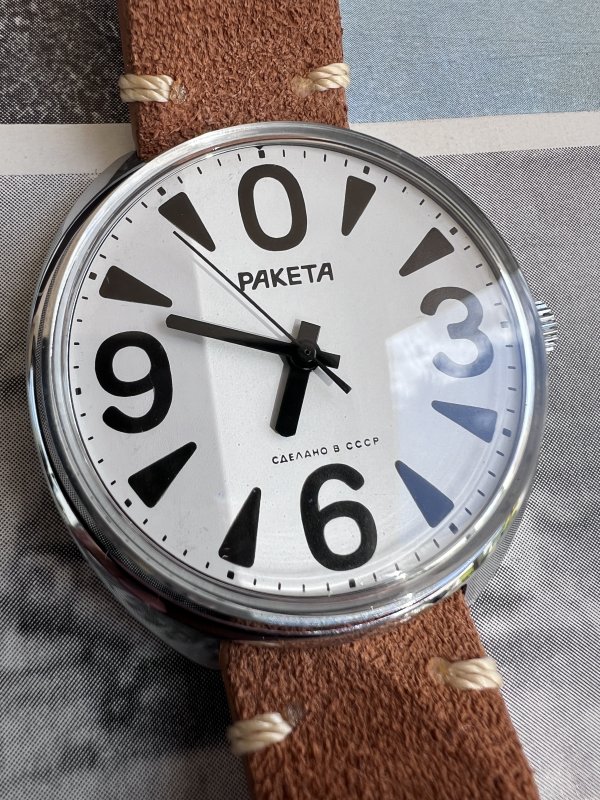 Montre Raketa Big Zero – Blanche – 240 – Image 2