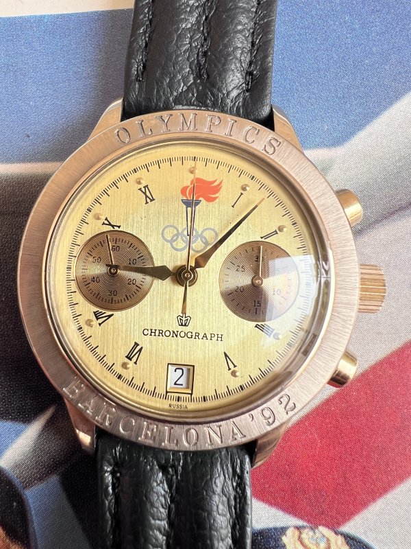 Chronographe Poljot – JO Barcelone – 1922 – NOS – Image 2