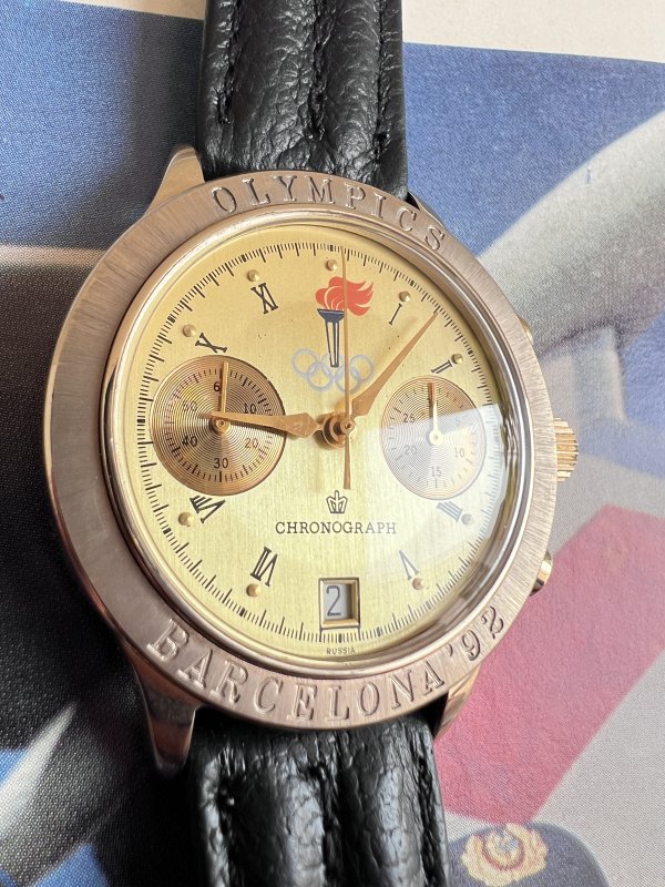 Chronographe Poljot – JO Barcelone – 1922 – NOS – Image 3