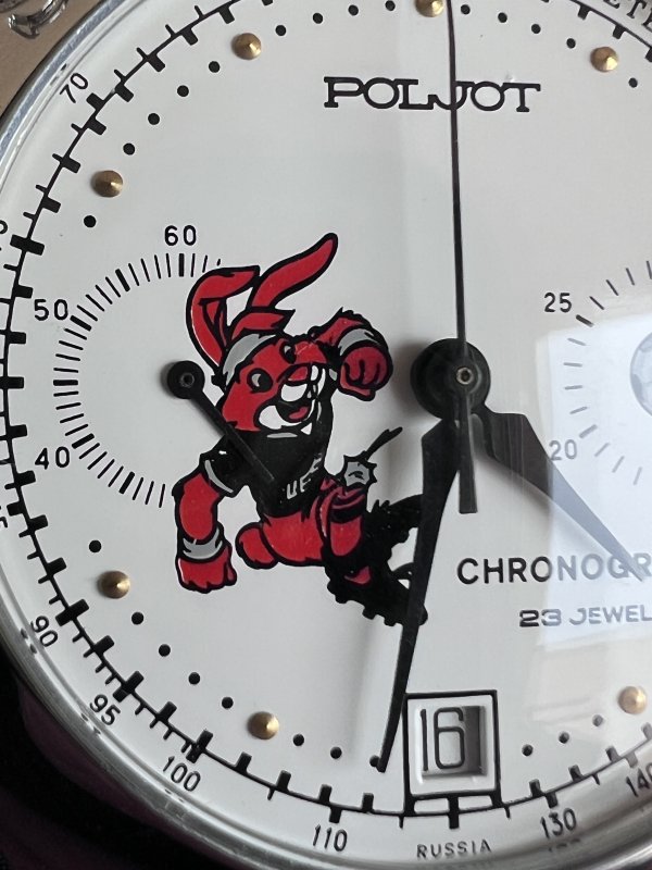 Chronographe Poljot - UEFA 1992  - Suède - NOS – Image 4