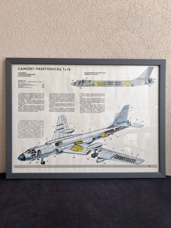 Affiche Bombardier Tupolev 16 – Ecole