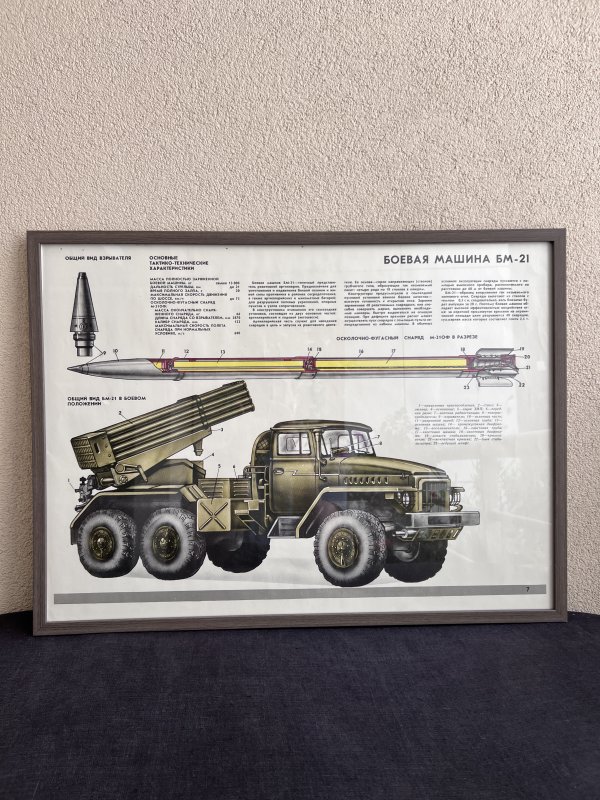 Affiche Lance-Roquette Multiple BM-21 Grad  – Ecole