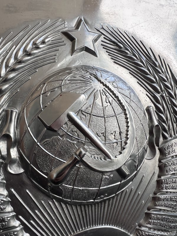 Plaque Poste Frontière KGB – URSS – Armoiries – Image 2