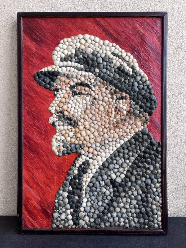 Portrait Unique Vladimir Lénine - Coquillage Crimée