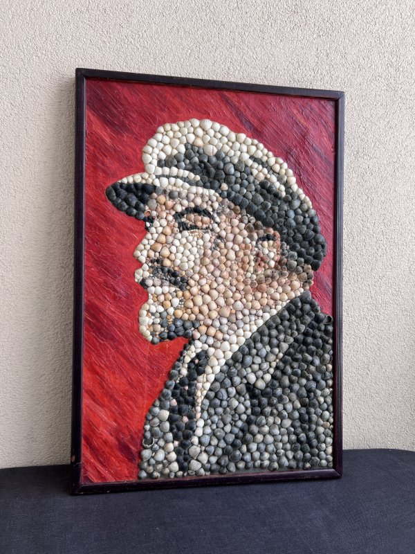 Portrait Unique Vladimir Lénine - Coquillage Crimée – Image 2