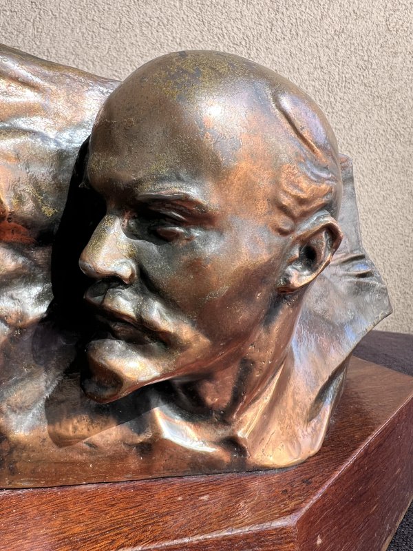 Rare - Sculpture - Karl Marx - Vladimir Lenin – Image 3