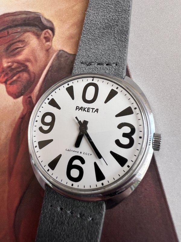 Montre Raketa Big Zero – Blanche – 493781 – Image 2