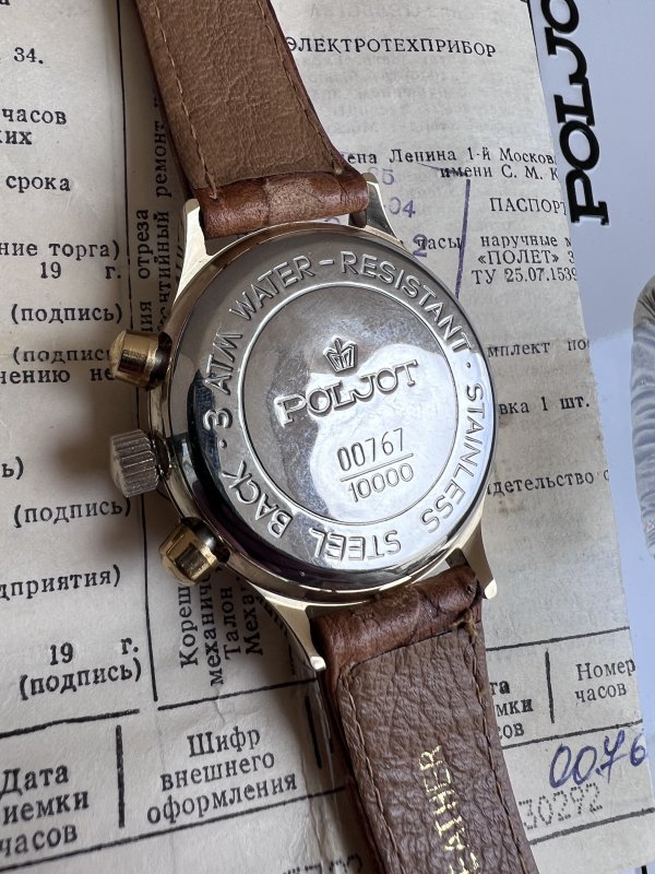 Montre Poljot Chronographe 3133 – Visite Gorbatchev Japon - Full Set – Image 6