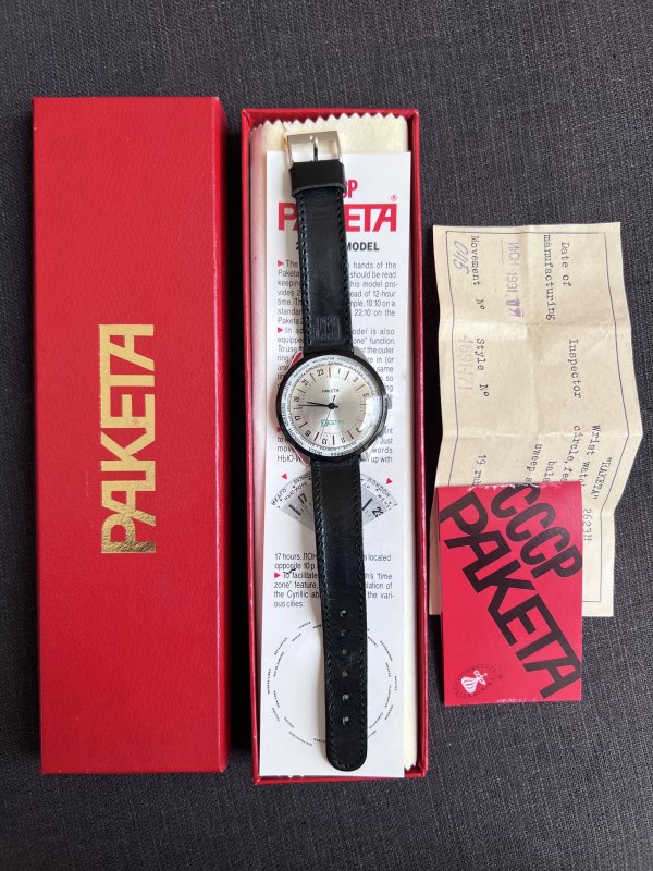 Montre Raketa – Mouvement 24 Heures – Zestril – Neuve Boite - 1991