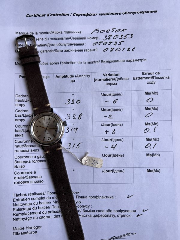 Montre Vostok Neuve Boite -Grappe de Raisin – Image 6