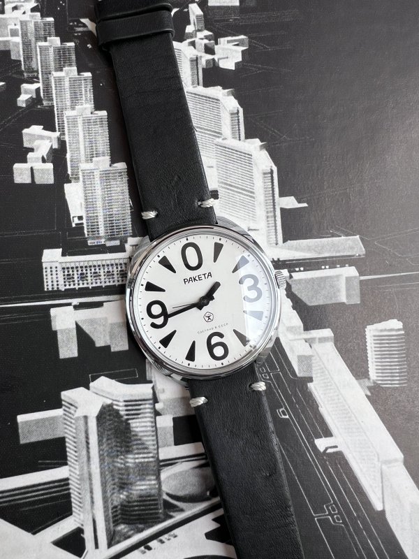 Montre Raketa Big Zéro – Blanche – Neuve – Boite – Image 2