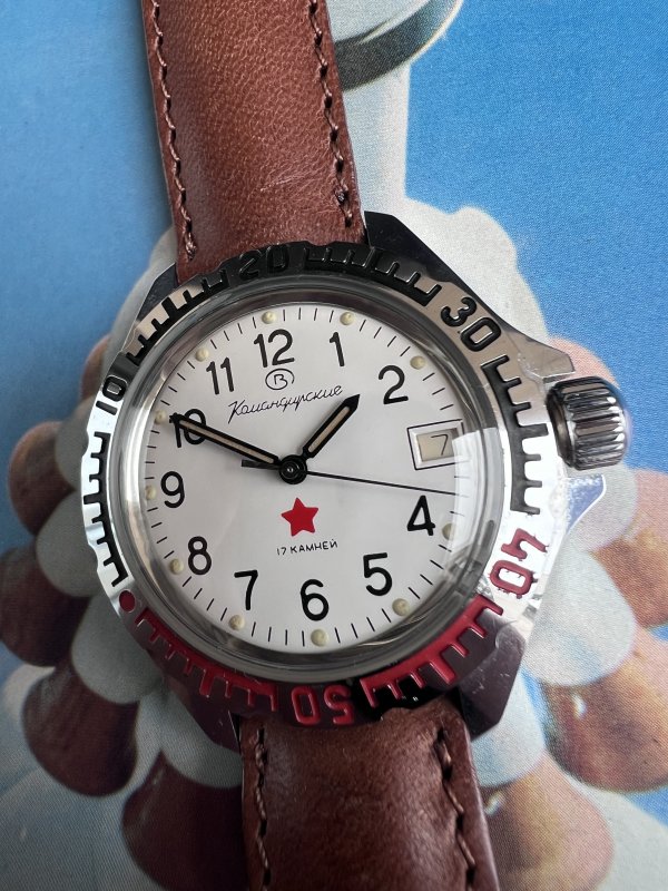 Montre Vostok Komandirskie – Etoile Rouge -Bracelet Vostok – Image 2