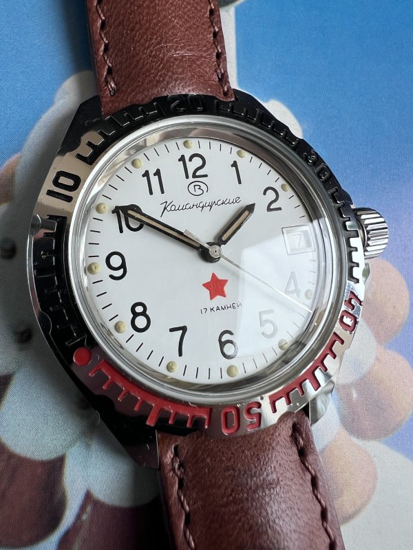 Montre Vostok Komandirskie – Etoile Rouge -Bracelet Vostok – Image 3