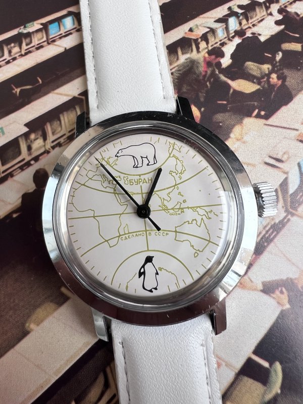 Montre Buran – URSS – Manchot - Ours – Image 2