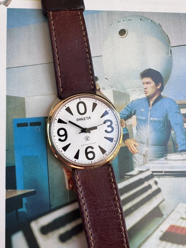 Montre Raketa Big Zéro – Plaquée Or