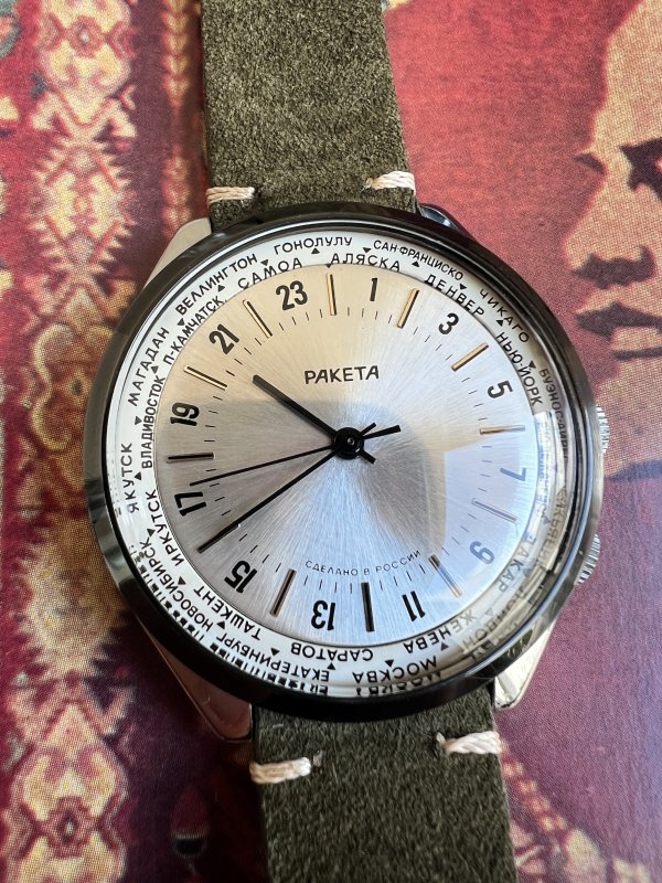 Montre Raketa Villes du Monde – Neuve – 674 - Image 2